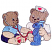 C1: Bears---Taupe(Isacord 40 #1179)&#13;&#10;C2: Boy Bear Shirt---Ocean Blue(Isacord 40 #1172)&#13;&#10;C3: Nurse---White(Isacord 40 #1002)&#13;&#10;C4: Hearts & Stethoscope---Poinsettia(Isacord 40 #1147)&#13;&#10;C5: Boy Bear Shorts---Sterling(Isacord 40