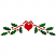 C1: Heart---Poinsettia(Isacord 40 #1147)
C2: Leaves---Evergreen(Isacord 40 #1208)
C3: Ribbon---Black(Isacord 40 #1234)