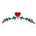 C1: Leaves---Lime(Isacord 40 #1176)
C2: Flower---Azalea Pink(Isacord 40 #1224)
C3: Heart---Poinsettia(Isacord 40 #1147)
C4: Small Heart---Azalea Pink(Isacord 40 #1224)