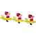 C1: Helmets---Poinsettia(Isacord 40 #1147)
C2: Faces---Twine(Isacord 40 #1017)
C3: Planes---Citrus(Isacord 40 #1187)
C4: Outlines---Black(Isacord 40 #1234)