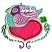 C1: Heart Filled---Tropicana(Isacord 40 #1511)
C2: Heart Shadow---Dusty Mauve(Isacord 40 #1119)
C3: Inner Outline---Burgundy(Isacord 40 #1169)
C4: Outer Outline---Iced Pink(Isacord 40 #1064)
C5: Bird Breast---Spearmint(