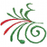 C1: Highlight---Poinsettia(Isacord 40 #1147)
C2: Swirl---Swiss Ivy(Isacord 40 #1079)