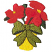 C1: Pot---Citrus(Isacord 40 #1187)&#13;&#10;C2: Leaves & Bow---Lima Bean(Isacord 40 #1177)&#13;&#10;C3: Outline & Leaves---Evergreen(Isacord 40 #1208)&#13;&#10;C4: Poinsettias---Poppy(Isacord 40 #1037)