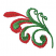C1: Highlight---Poinsettia(Isacord 40 #1147)
C2: Fill---Swiss Ivy(Isacord 40 #1079)