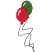 C1: Balloon 1---Lime(Isacord 40 #1176)
C2: Balloon 2---Poinsettia(Isacord 40 #1147)
C3: Highlight---White(Isacord 40 #1002)
C4: Outline---Black(Isacord 40 #1234)