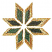 C1: Middle---Evergreen(Isacord 40 #1208)
C2: Outside  & Outline---Silver Metallic(Yenmet/ Isamet #7009)