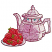 C1: Plate & Pot---White(Isacord 40 #1002)
C2: Shading---Lavender(Isacord 40 #1193)
C3: Shading---Oxford(Isacord 40 #1222)
C4: Shading---Wild Iris(Isacord 40 #1032)
C5: Outline---Pansy(Isacord 40 #1255)
C6: Stra