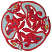 C1: Back Legs---Ocean Blue(Isacord 40 #1172)
C2: Dogs---Oxford(Isacord 40 #1222)
C3: Outlines---Poinsettia(Isacord 40 #1147)
C4: Eyes---Canary(Isacord 40 #1124)
C5: Outlines---Bordeaux(Isacord 40 #1035)