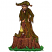 C1: Top Tree Trunk---Bark(Isacord 40 #1186)
C2: Skin---Twine(Isacord 40 #1017)
C3: Skin Shade---Taupe(Isacord 40 #1179)
C4: Tree Trunk---Pine Bark(Isacord 40 #1170)
C5: Shade---Chocolate(Isacord 40 #1059)
C6: P
