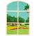 C1: Sky---Aqua(Isacord 40 #1204)
C2: Grass---Bright Mint(Isacord 40 #1510)
C3: Hanging  Pot---Ice Cap(Isacord 40 #1074)
C4: Fern & Trees---Swiss Ivy(Isacord 40 #1079)
C5: Tree Detail---Backyard Green(Isacord 40 #1175)&#