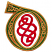 C1: Fill---Swiss Ivy(Isacord 40 #1079)
C2: Knot---Poinsettia(Isacord 40 #1147)
C3: Detail---Sisal(Isacord 40 #1055)