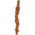 C1: Staff---Nutmeg(Isacord 40 #1056)&#13;&#10;C2: Shading---Redwood(Isacord 40 #1057)&#13;&#10;C3: Outline---Black(Isacord 40 #1234)
