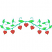 C1: Leaves---Pear(Isacord 40 #1049)&#13;&#10;C2: Hearts---Geranium(Isacord 40 #1039)&#13;&#10;C3: Outline---Foliage Rose(Isacord 40 #1169)&#13;&#10;C4: Vines & Outlines---Green(Isacord 40 #1503)