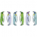 C1: Bellies---White(Isacord 40 #1002)&#13;&#10;C2: First---Kiwi(Isacord 40 #1104)&#13;&#10;C3: Second---Lavender(Isacord 40 #1193)&#13;&#10;C4: Third---Oxford(Isacord 40 #1222)&#13;&#10;C5: Heads---Moss Green(Isacord 40 #1176)&#13;&#10;C6: Heads---Orchid(