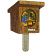 C1: Pole---Sterling(Isacord 40 #1011)
C2: House---Fawn(Isacord 40 #1128)
C3: House---Bark(Isacord 40 #1186)
C4: Inside House---Grasshopper(Isacord 40 #1176)
C5: Hat & Stove---Goldenrod(Isacord 40 #1137)
C6: Bir