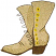 C1: Boot---Gravel(Isacord 40 #1179)
C2: Shading---Sage(Isacord 40 #1180)
C3: Buttons---Gold(Isacord 40 #1185)
C4: Heel---Mahogany(Isacord 40 #1215)
C5: Outline---Black(Isacord 40 #1234)