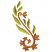 C1: Design Motif---Golden Grain(Isacord 40 #1126)&#13;&#10;C2: Leaves---Seaweed(Isacord 40 #1209)&#13;&#10;C3: Leaves---Lima Bean(Isacord 40 #1177)