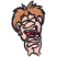 C1: Skin---Twine(Isacord 40 #1017)
C2: Mouth---Foliage Rose(Isacord 40 #1169)
C3: Teeth---White(Isacord 40 #1002)
C4: Hair---Pecan(Isacord 40 #1128)
C5: Outline---Black(Isacord 40 #1234)