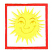 C1: Outline---White(Isacord 40 #1002)&#13;&#10;C2: Tackdown---White(Isacord 40 #1002)&#13;&#10;C3: Border---Wildfire(Isacord 40 #1147)&#13;&#10;C4: Sun---Buttercup(Isacord 40 #1135)&#13;&#10;C5: Face---Gold(Isacord 40 #1185)