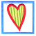 C1: Outline---White(Isacord 40 #1002)
C2: Tackdown---White(Isacord 40 #1002)
C3: Border---Alexis Blue(Isacord 40 #1252)
C4: Heart---Parchment(Isacord 40 #1066)
C5: Stripes---Pear(Isacord 40 #1049)
C6: Outline--