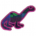 C1: Pattern---Dusty Grape(Isacord 40 #1255)&#13;&#10;C2: Tackdown---Dusty Grape(Isacord 40 #1255)&#13;&#10;C3: Spots---Swiss Ivy(Isacord 40 #1079)&#13;&#10;C4: Outline---Dusty Grape(Isacord 40 #1255)