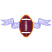 C1: Pattern---Nutmeg(Isacord 40 #1056)
C2: Football Outline---Nutmeg(Isacord 40 #1056)
C3: Ribbon Tackdown---Cadet Blue(Isacord 40 #1226)
C4: Ribbon---Cadet Blue(Isacord 40 #1226)
C5: Football Tackdown---Any Color(Any C