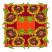 C1: Background---Cherry(Isacord 40 #1169)
C2: Background & Border---Tangerine(Isacord 40 #1078)
C3: Bud Centers---Citrus(Isacord 40 #1187)
C4: Leaves---Erin Green(Isacord 40 #1510)
C5: Flower Centers---Melon(Isacord 40