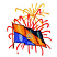 C1: Fireworks---Goldenrod(Isacord 40 #1137)&#13;&#10;C2: Fireworks---Poppy(Isacord 40 #1037)&#13;&#10;C3: Bottom Field---Cadet Blue(Isacord 40 #1226)&#13;&#10;C4: Shading---Royal Blue(Isacord 40 #1535)&#13;&#10;C5: Top Field---Green(Isacord 40 #1503)&#13;