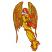 C1: Wings---Army Drab(Isacord 40 #1209)&#13;&#10;C2: Shading---Copper(Isacord 40 #1158)&#13;&#10;C3: Shading---Caper(Isacord 40 #1227)&#13;&#10;C4: Outlines---Copper Metallic(Yenmet/ Isamet #7011)&#13;&#10;C5: Skin---Tea Rose(Isacord 40 #1015)&#13;&#10;C6