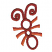C1: Legs---Clay(Isacord 40 #1021)
C2: Antennae---Date(Isacord 40 #1216)
C3: Body---Spice(Isacord 40 #1181)