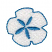 C1: Sand Dollar---White(Isacord 40 #1002)&#13;&#10;C2: Detail & Outline---Tropical Blue(Isacord 40 #1534)
