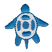 C1: Shell---White(Isacord 40 #1002)&#13;&#10;C2: Shell, Legs & Head---Tropical Blue(Isacord 40 #1534)