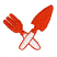 C1: Handles---White(Isacord 40 #1002)
C2: Outlines---Red Pepper(Isacord 40 #1078)