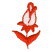 C1: Flower---White(Isacord 40 #1002)
C2: Leaves & Outlines---Red Pepper(Isacord 40 #1078)