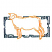 C1: Background---Evergreen(Isacord 40 #1208)&#13;&#10;C2: Sheep---Papaya(Isacord 40 #1024)