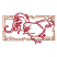 C1: Border---Toffee(Isacord 40 #1126)
C2: Rooster---Terra Cotta(Isacord 40 #1081)