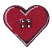 C1: Heart Fill---Foliage Rose(Isacord 40 #1169)&#13;&#10;C2: Highlights---White(Isacord 40 #1002)&#13;&#10;C3: Outline Button---Black(Isacord 40 #1234)