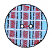 C1: Button---River Mist(Isacord 40 #1248)&#13;&#10;C2: Stripe---Wildfire(Isacord 40 #1147)&#13;&#10;C3: Outline---Black(Isacord 40 #1234)&#13;&#10;C4: Stripe---White(Isacord 40 #1002)