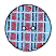 C1: Button---River Mist(Isacord 40 #1248)
C2: Stripe---Wildfire(Isacord 40 #1147)
C3: Outline---Black(Isacord 40 #1234)
C4: Stripe---White(Isacord 40 #1002)