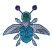 C1: Antennae---Red Metallic(Yenmet/ Isamet #7014)
C2: Head---Green Metallic(Yenmet/ Isamet #7018)
C3: Body---Turquoise Metallic(Yenmet/ Isamet #7052)
C4: Arms & Wings---Silver Metallic(Yenmet/ Isamet #7009)
C5: Shade---