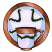 C1: Plate & Saucer---White(Isacord 40 #1002)
C2: Shading---Oxford(Isacord 40 #1222)
C3: Laurels---Grasshopper(Isacord 40 #1176)
C4: Border, Cup Handle---Candlelight(Isacord 40 #1137)
C5: Highlight---Linen(Isacord 40 #10