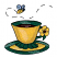 C1: Tea---Fox(Isacord 40 #1186)
C2: Highlights---Ivory(Isacord 40 #1149)
C3: Teacup---Citrus(Isacord 40 #1187)
C4: Teacup Highlights---Lemon Frost(Isacord 40 #1022)
C5: Teacup Shading---Light Brass(Isacord 40 #1067)