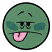 C1: Face---Pear(Isacord 40 #1049)
C2: Cheeks---Swiss Ivy(Isacord 40 #1079)
C3: Outline---Black(Isacord 40 #1234)
C4: Tongue---Pink Tulip(Isacord 40 #1115)
C5: Shading---Dusty Mauve(Isacord 40 #1119)
C6: Details