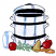 C1: Jar & Pot---White(Isacord 40 #1002)
C2: Jar & Pot Shading---Celestial(Isacord 40 #1028)
C3: Pot Shading---Smoke(Isacord 40 #1219)
C4: Pot Outline---Black(Isacord 40 #1234)
C5: Apples---Poinsettia(Isacord 40 #1147)&#