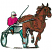 C1: Wheel, Helmet & Buggy---White(Isacord 40 #1002)&#13;&#10;C2: Face---Twine(Isacord 40 #1017)&#13;&#10;C3: Tires, Shade & Hoofs---Leadville(Isacord 40 #1220)&#13;&#10;C4: Wheel Details & Socks---Oxford(Isacord 40 #1222)&#13;&#10;C5: Horse---Rust(Isacord