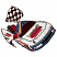 C1: Hat & Stripes---Poinsettia(Isacord 40 #1147)&#13;&#10;C2: Shirt, Car & Flag---White(Isacord 40 #1002)&#13;&#10;C3: Skin---Twine(Isacord 40 #1017)&#13;&#10;C4: Roof Stripes & Ear Phones---Tropical Blue(Isacord 40 #1534)&#13;&#10;C5: Details & Outlines-