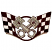 C1: Flag---White(Isacord 40 #1002)
C2: Metal---Sterling(Isacord 40 #1011)
C3: Shading---Silver Metallic(Yenmet/ Isamet #7009)
C4: Outline---Black(Isacord 40 #1234)