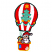 C1: Sack---Toffee(Isacord 40 #1126)
C2: Balloon, Basket & Hat---Poinsettia(Isacord 40 #1147)
C3: Patch & Bag Tie---Tropical Blue(Isacord 40 #1534)
C4: Skin---Twine(Isacord 40 #1017)
C5: Balloon ,Beard & Hat---White(Isac