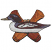 C1: Calls---Nutmeg(Isacord 40 #1056)&#13;&#10;C2: Shading---Rust(Isacord 40 #1058)&#13;&#10;C3: Collars---Toffee(Isacord 40 #1126)&#13;&#10;C4: Bill---Carmel Cream(Isacord 40 #1128)&#13;&#10;C5: Shading---Sage(Isacord 40 #1180)&#13;&#10;C6: Bird---White(I
