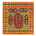 C1: Background---Citrus(Isacord 40 #1187)&#13;&#10;C2: Red Stripes---Spanish Tile(Isacord 40 #1020)&#13;&#10;C3: Background---Seaweed(Isacord 40 #1209)&#13;&#10;C4: Design---Terra Cotta(Isacord 40 #1081)&#13;&#10;C5: Designs---Foliage Rose(Isacord 40 #116